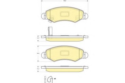 Комплект тормозных колодок, дисковый тормоз GIRLING купить