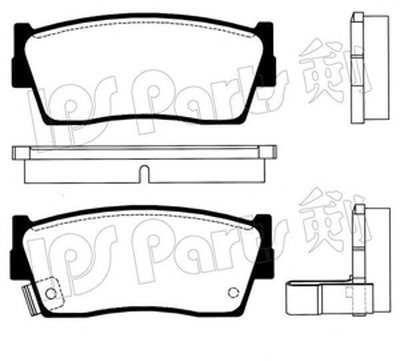 Комплект тормозных колодок, дисковый тормоз IPS Parts IPS Parts купить