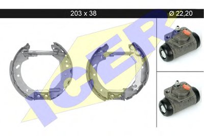 Комплект тормозных колодок ICER купить