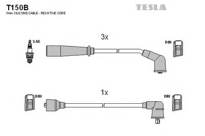 Комплект проводов зажигания TESLA купить