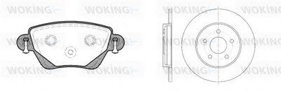 Комплект тормозов, дисковый тормозной механизм WOKING купить