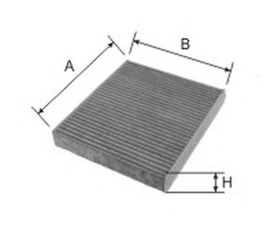 Фильтр, воздух во внутренном пространстве Cabin filter (Charcoal) for FORD GOODWILL купить