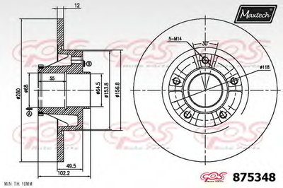 Тормозной диск R+ (Regular Plus) MAXTECH купить