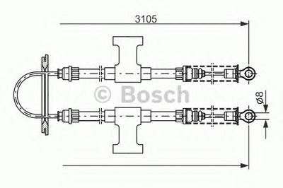 Трос, стояночная тормозная система BOSCH купить