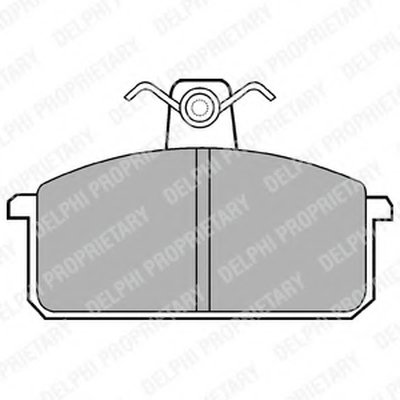 Комплект тормозных колодок, дисковый тормоз DELPHI купить