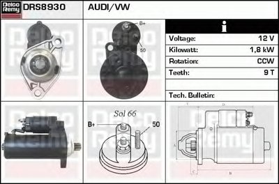 Стартер Remanufactured REMY (Light Duty) DELCO REMY купить