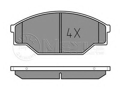 Комплект тормозных колодок, дисковый тормоз MEYLE купить