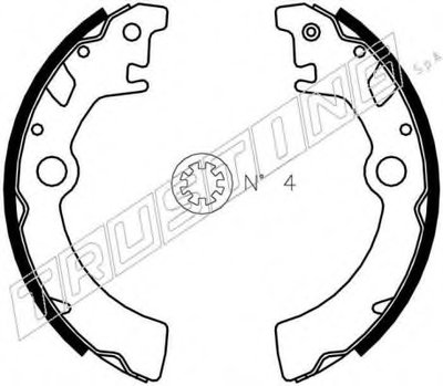 Комплект тормозных колодок TRUSTING купить