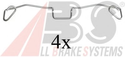 Комплектующие, колодки дискового тормоза A.B.S. купить