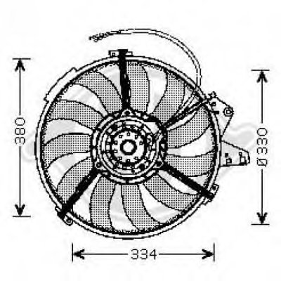 Вентилятор, охлаждение двигателя DIEDERICHS купить