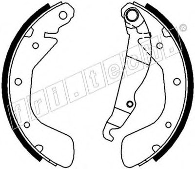 Комплект тормозных колодок REPARATION KIT fri.tech. купить