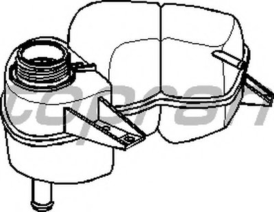 Компенсационный бак, охлаждающая жидкость TOPRAN купить