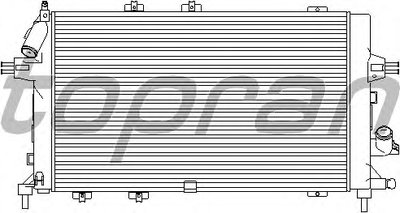 Радиатор, охлаждение двигателя TOPRAN купить