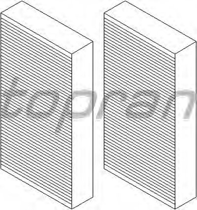 Фильтр, воздух во внутренном пространстве TOPRAN купить