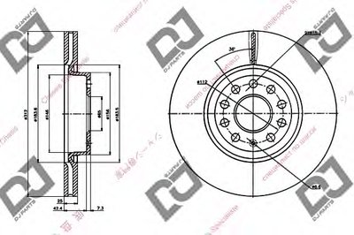 Тормозной диск DJ PARTS купить