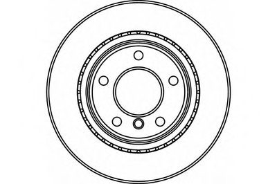 Тормозной диск зад. BMW 1 (E81/E87) / 3 (E90-E92) 03- (300x1
