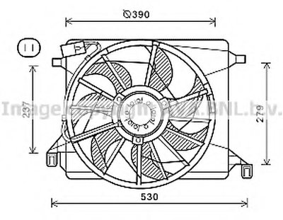 Вентилятор, охлаждение двигателя AVA QUALITY COOLING купить