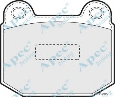 Комплект тормозных колодок, дисковый тормоз APEC braking купить