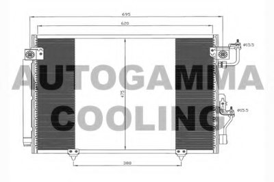 Конденсатор, кондиционер AUTOGAMMA купить