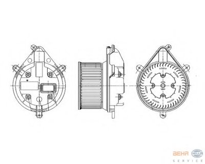 Вентиляция салона BEHR HELLA SERVICE HELLA купить