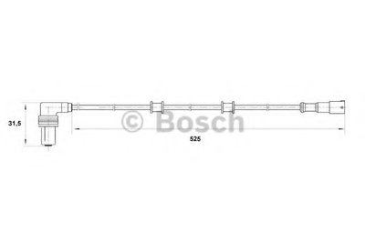 Датчик, частота вращения колеса BOSCH купить