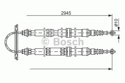 Трос, стояночная тормозная система BOSCH купить