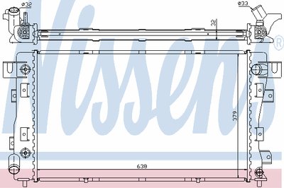 Радиатор, охлаждение двигателя NISSENS купить