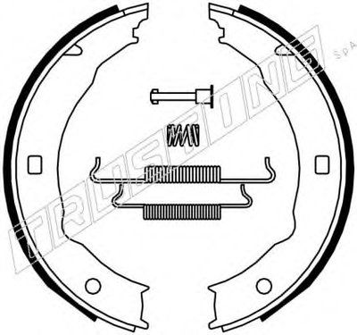 Комплект тормозных колодок, стояночная тормозная система TRUSTING купить
