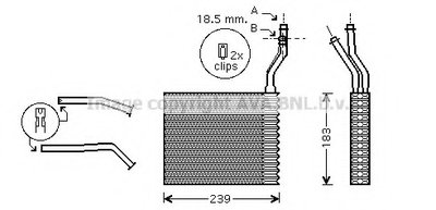 Теплообменник, отопление салона AVA QUALITY COOLING купить