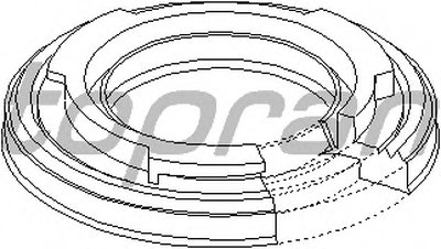 Уплотняющее кольцо, коленчатый вал TOPRAN купить
