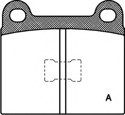 Комплект тормозных колодок, дисковый тормоз ADVANCE OPEN PARTS купить