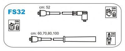 Комплект проводов зажигания JANMOR купить