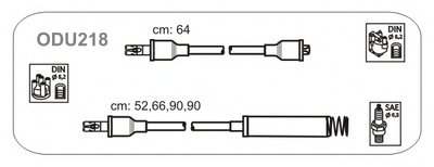 Комплект проводов зажигания Opel 1.8,2.0 Ch.No.J2796368->, JE259466->