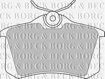 BBP1542 BORG & BECK - Гальмівні колодки до дисків
