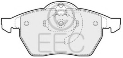 Комплект тормозных колодок, дисковый тормоз EEC купить