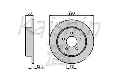 Тормозной диск KAISHIN купить