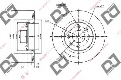 Тормозной диск DJ PARTS купить