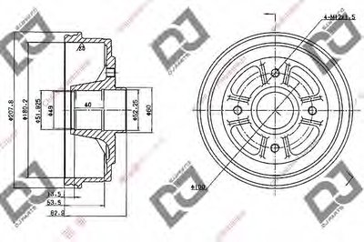 Тормозной барабан DJ PARTS купить