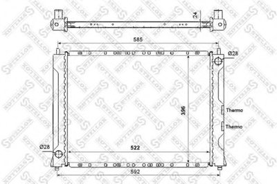 Радиатор, охлаждение двигателя STELLOX купить