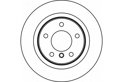 Тормозной диск зад. BMW 1 (E81/E87) / 3 (E90-E92) 03-13 (296