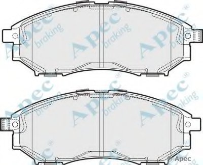 Комплект тормозных колодок, дисковый тормоз APEC braking купить