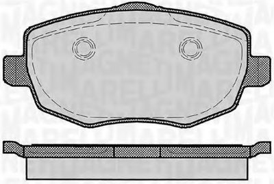 Комплект тормозных колодок, дисковый тормоз MAGNETI MARELLI купить