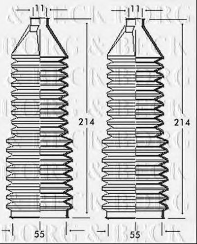 Пыльник, рулевое управление BORG & BECK купить