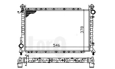 Радиатор, охлаждение двигателя LORO купить