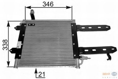 Конденсатор, кондиционер BEHR HELLA SERVICE HELLA купить