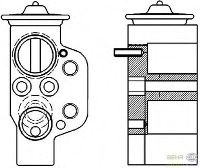 Расширительный клапан, кондиционер BEHR HELLA SERVICE HELLA купить