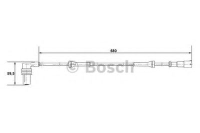 Датчик, частота вращения колеса BOSCH купить