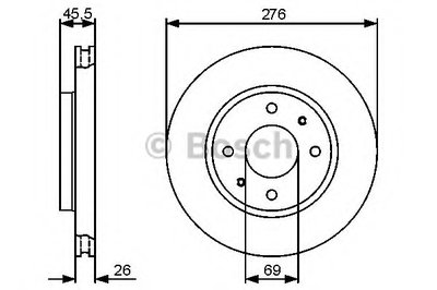Тормозной диск BOSCH купить