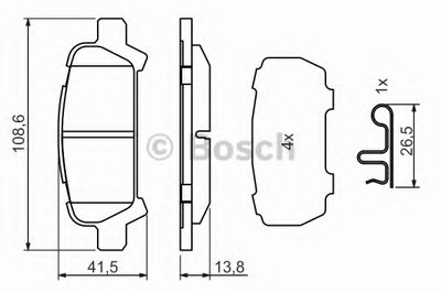 Гальмівні колодки дискові Subaru Forester SF, SG, Impreza 