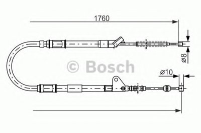 Трос, стояночная тормозная система BOSCH купить